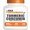 BulkSupplements.com Turmeric 500mg Extract Capsules - Curcumin Supplements, Turmeric Curcumin - Gluten Free,120 Veg Capsules (Pack of 1) view 1
