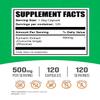 BulkSupplements.com Turmeric 500mg Extract Capsules - Curcumin Supplements, Turmeric Curcumin - Gluten Free,120 Veg Capsules (Pack of 1) view 2