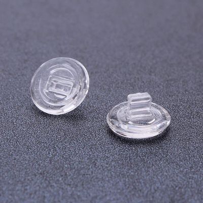 Eyeglasses Nose Pads 9mm 5 Pairs Round Pushin Pieces Push in Soft Silicone Slide in Nosepads for Eye Glasses Sunglasses