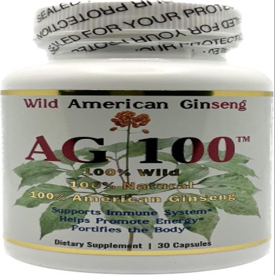 AG 100-100% Pure Wild American Ginseng Capsules