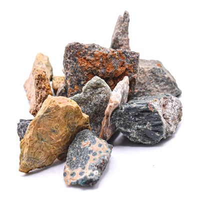 30PCs Ocean Sea Kabamby Jasper Rough Stones Natural Orbicular Orbs Multicolor Gemstone Crystal Mineral Raw Specimen for Cabbing - Madagascar