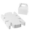 LEXININ 100 Pack White Gable Favor Boxes, 4.5 x 3 x 5.5 Inch Gable Paper Boxes, Gable Treat Goodie Boxes for Birthday Weddings Party Decoration Supplies view 1