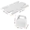 LEXININ 100 Pack White Gable Favor Boxes, 4.5 x 3 x 5.5 Inch Gable Paper Boxes, Gable Treat Goodie Boxes for Birthday Weddings Party Decoration Supplies view 2