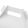 LEXININ 100 Pack White Gable Favor Boxes, 4.5 x 3 x 5.5 Inch Gable Paper Boxes, Gable Treat Goodie Boxes for Birthday Weddings Party Decoration Supplies view 3