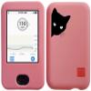Dexcom G6 Receiver CGM Silicone Case with A Black Cat Pattern (Pink-Black cat) view 1