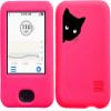 Dexcom G6 Receiver CGM Silicone Case with A Black Cat Pattern (hot Pink-Black cat) view 1