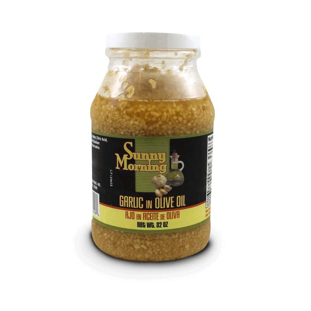 SEDLAV Minced Chopped Garlic in Olive Oil 32 Ounces (32 oz, 2)