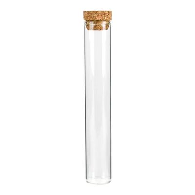 K-LUV INC. 130MM GLASS PRE-ROLL TUBE W/CORK TOP - 400 COUNT