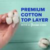 Always Pure Cotton Feminine Pads for Women, Size 4, with Wings, Unscented, 28 Count view 4