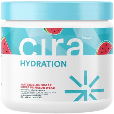 Cira Hydration Powder (45 Servings) - Electrolyte Drink Mix with Himalayan Salt for Dehydration Relief and Recovery - Watermelon Sugar
