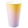 C.R. Gibson TWCS-25329 Kailo Chic Disposable Paper Cups with Straws for Parties, 16. fl. Oz, Ombre, 8pcs view 2