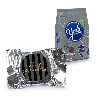70ct Retirement Candy Party Favors York Peppermint Patties (70 Count) - Retire Mint