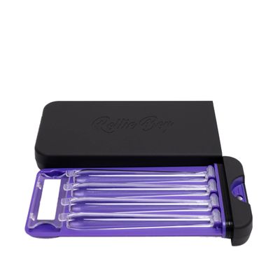 Rollie Boy Waterproof Travel Holder | Holds 4 King Cones | Holds mini Lighter or Matches | Smell Resistant | Discreet (Royal Purple)