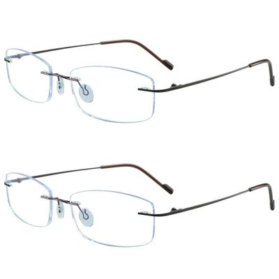 YEIN Blue Light Blocking Glasses, Anti Eyestrain, TV Glasses for Women Men(Brown + brown,+4.00)
