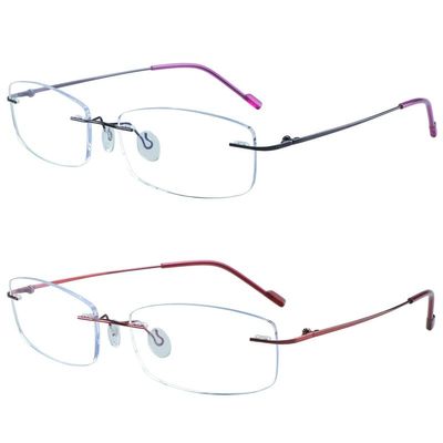 YEIN Blue Light Blocking Glasses, Anti Eyestrain, TV Glasses for Women Men(Purple + Red,+2.00)