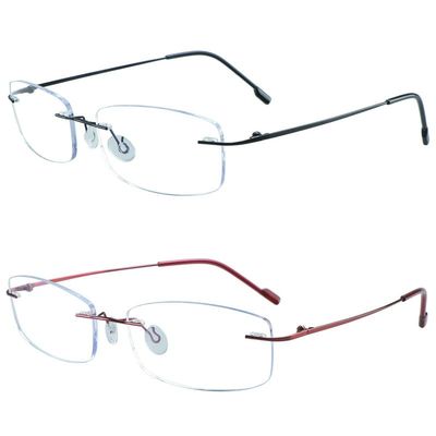 YEIN Blue Light Blocking Glasses, Anti Eyestrain, TV Glasses for Women Men(Black + Red,+2.50)