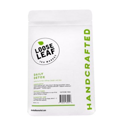 Daily Detox Cleansing Herbal Tea, Caffeine Free Organic Loose Leaf Tea for detoxing
