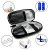 Chelvvg Insulin Cooler Travel Case with 2 TSA Approved Ice Packs, Diabetic Medication Organizer, Cooling Carrying Case for Insulin Pen, EpiPens, Allergy Meds,Nasal Spray and Diabetic Supplies (Black) view 3
