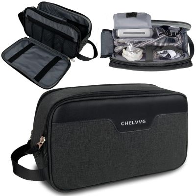 Chelvvg Travel CPAP Carrying Bag Compatible with ResMed AirMini CPAP Machine and Accessories, Small Travel CPAP Equipment and Supplies Organizer Case with Luggage Rod Strap (Bag Only, Patent Pending)