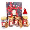 Ghasitaram Gifts Jaiccha Christmas Gifts Hamper Box with 4 Christmas Jars with Wooden Tags view 4