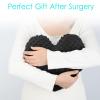 Heal n Hope Heart Surgery Pillow for Open Heart Surgery After Bypass Coughing with Pocket Comfort Cushion Recovery Gifts Women Men Patients Minky Dot Black view 2
