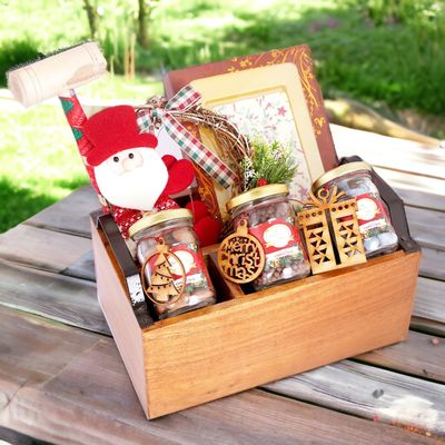 Ghasitaram Gifts Jaiccha Christmas Gifts Cutlery stand with Christmas Goodies
