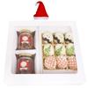 Ghasitaram Gifts Jaiccha Christmas Gifts White Christmas Hamper Box Medium with Christmas Cookies and 2 jars of Caramel Almond and Chocolated Coated Crispies view 1