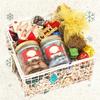 Ghasitaram Gifts Jaiccha Christmas Gifts White Metal Christmas Hamper Basket view 1