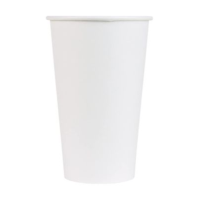 UNIQ 1000-Count 16 oz White Paper Coffee Cups | Disposable Hot Drink Cups for Coffee, Tea, and More | Hot Cup Factory