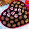 MalibuGift Dark Chocolate Soft Center Cream Candies for Valentines Day view 1