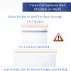 FIESTA WRAPS Clear Cellophane Wrap Roll (31.5 in x 110 ft each) and Blue Cellophane Wrap (16 in x 200 ft each) Cellophane Wrap Bundle view 2