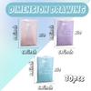 30 Packs Cute Party Gift Bags 10pcs Teal10pcs pink10pcs Purple Silver Masonry candy bags birthday party supplies children's candy bags children's party supplies Happy Birthday theme party supplies view 2
