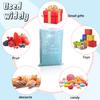 30 Packs Cute Party Gift Bags 10pcs Teal10pcs pink10pcs Purple Silver Masonry candy bags birthday party supplies children's candy bags children's party supplies Happy Birthday theme party supplies view 3