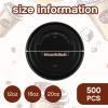 Eaasty 500 Pack Coffee Cup Lids Bulk Disposable Coffee Lids Easy Flow Leak-Proof Design Fits Most 10, 12, 16, 20 oz for Office, Car, Home, Travel(Black) view 2