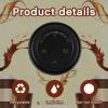 Eaasty 500 Pack Coffee Cup Lids Bulk Disposable Coffee Lids Easy Flow Leak-Proof Design Fits Most 10, 12, 16, 20 oz for Office, Car, Home, Travel(Black) view 4