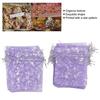 100 Drawstring Sheer Mesh Bags, Star Pattern 4.5 X 3.3 Inch Satin String Mesh Bags () view 3