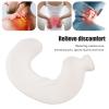 1L Rubber Hot and Cold Water Bottle U Shaped Hot Water Bag with Soft Cover Soft Water Neck Shoulder Hot Water Bottle (Beige Pure Color) view 4