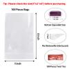 Morepack Flat Bottom Cellophane Bags,100 Pcs 5x2x8 Inches Clear Cello Treat Bags for Cookie (No Side Gusset) view 2