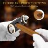 CIGARWONG Cigar Cutter Stainless Steel V-Cut Cigar Cutter Double Cut Blade Sharp Portable view 4