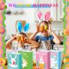 150 Pieces Easter Day Paper Gift Bags with Handle Rabbit Goody Candy Bags Easter Day Party Favor Supplies Treat Bags for Easter Day Party Favors Gift Wrapping Supplies view 2
