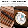 CIGARWONG Cigar Humidors Spanish Cedar Holds 25-35 Cigars Desktop Box with Hygrometer and Humidifier view 4