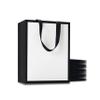 YACEYACE White and Black Gift Bags, 20Pcs 8"x4.25"x10.5" Medium Gift Bags Bulk,White Black Gift Bags with Handles,Gift Bags for Wedding,Party, Retail view 1