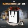 YACEYACE White and Black Gift Bags, 20Pcs 8"x4.25"x10.5" Medium Gift Bags Bulk,White Black Gift Bags with Handles,Gift Bags for Wedding,Party, Retail view 2