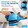 NEWGO Ice Pack for Knee Injuries Reusable, Knee Ice Pack Wrap Around Entire Knees for Replacement Surgery Recovery, Gel Cold Pack Wrap for Meniscus Tear, ACL, Swelling Pain Relief - Light Blue view 4