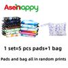 Asenappy Large Random Prints Reusable Cloth Menstrual Pads Waterproof Sanitary Pads (5randompads) view 4