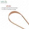 HealthAndYoga qLoop Copper Tongue Cleaner - Easy One Hand Use - Larger Surface Coverage - Ayurvedic Copper Health for Fresh Breath and Total Oral Hygiene (Set of 2) view 2