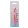 Double Sided Elderly Denture Cleaning Brush,Denture Brush Toothbrush,Portable Plaque Dirt Removal False Teeth Cleaning Brush for Home,Travel(pink), denture brush pink toothbrush Denture toothbrus view 1