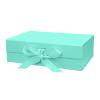 DaiUni 10.5"X7.5"X3.1" Green Magnetic Gift Box with Lid and Ribbon for Presents view 1