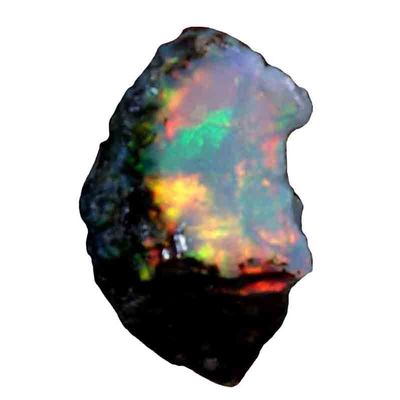 Krishna Hai 14.25 Cts 100% AAA+ Natural Ethiopian Welo Opal Rough Stone, Raw Crystal,October Birthstone, Jewelry Making Gemstone, Ultra Fire Striking Opal, Opal Rock, Handpicked Stone Yoga Stone Worry Stone Therapy Stone Chakra Stone LP09-28