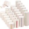 24 Pack Elastic Bandage Wrap (6x2, 6x3, 6x4, 6x6) Compression Bandage Wrap with Hook and Loop Closure on Both Ends Self Adhesive Bandage Wrap for Sports, Medical, and Injury Recovery view 1